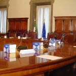 La sala del consiglio dei ministri